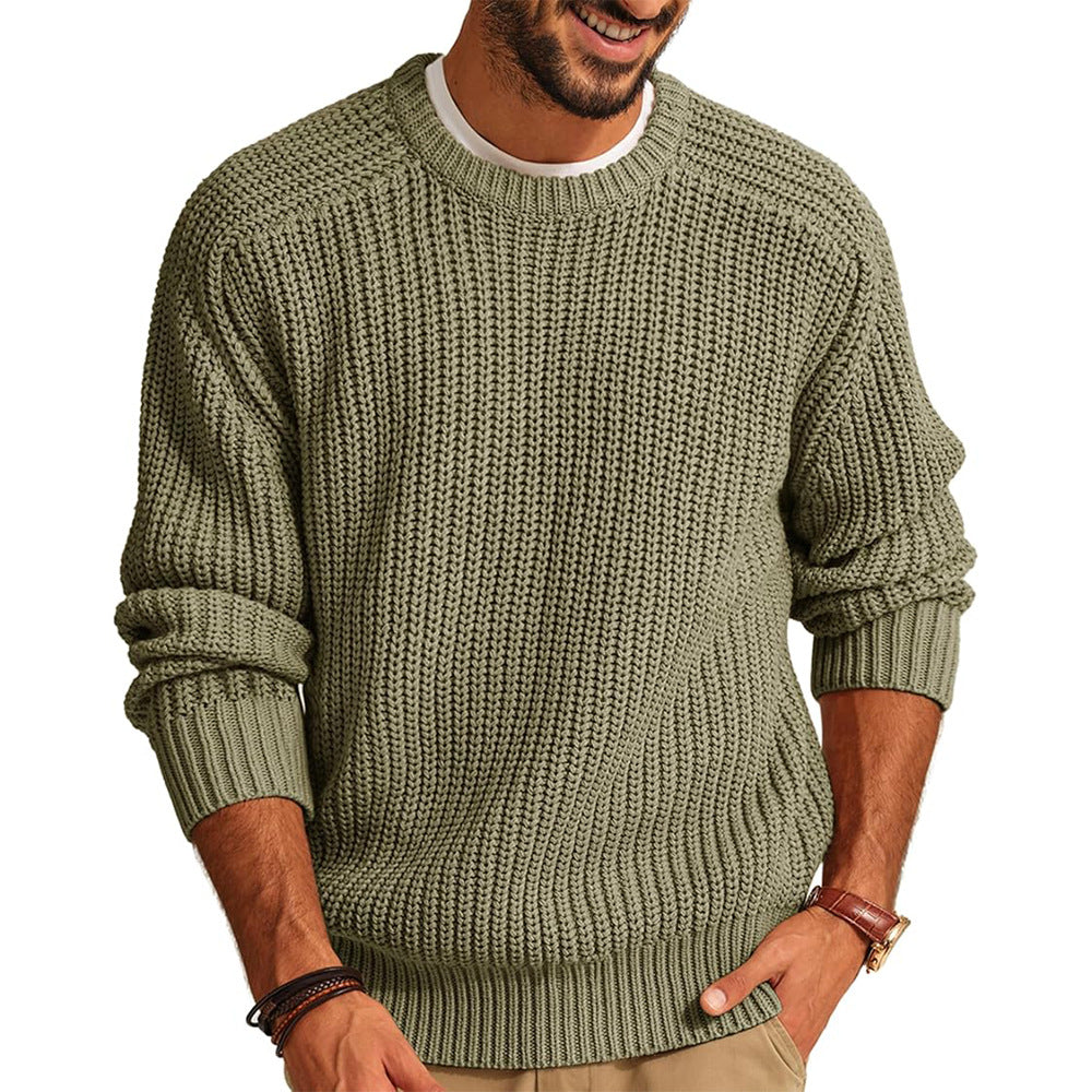 Men’s Chunky Knit Crewneck Sweater