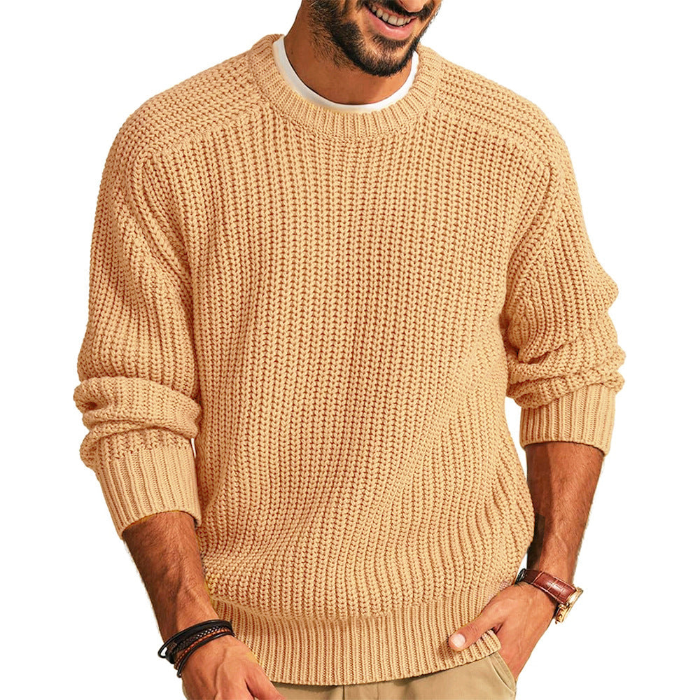 Men’s Chunky Knit Crewneck Sweater