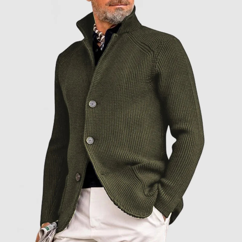 Men’s Button-Up Knit Cardigan