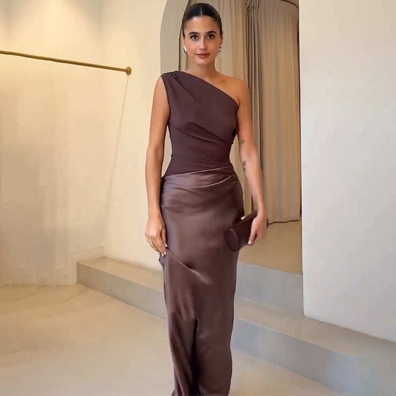 Women’s One-Shoulder Evening Dress