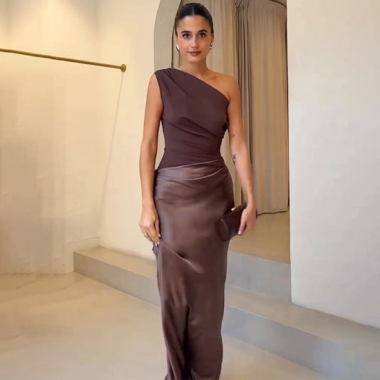 Women’s One-Shoulder Evening Dress
