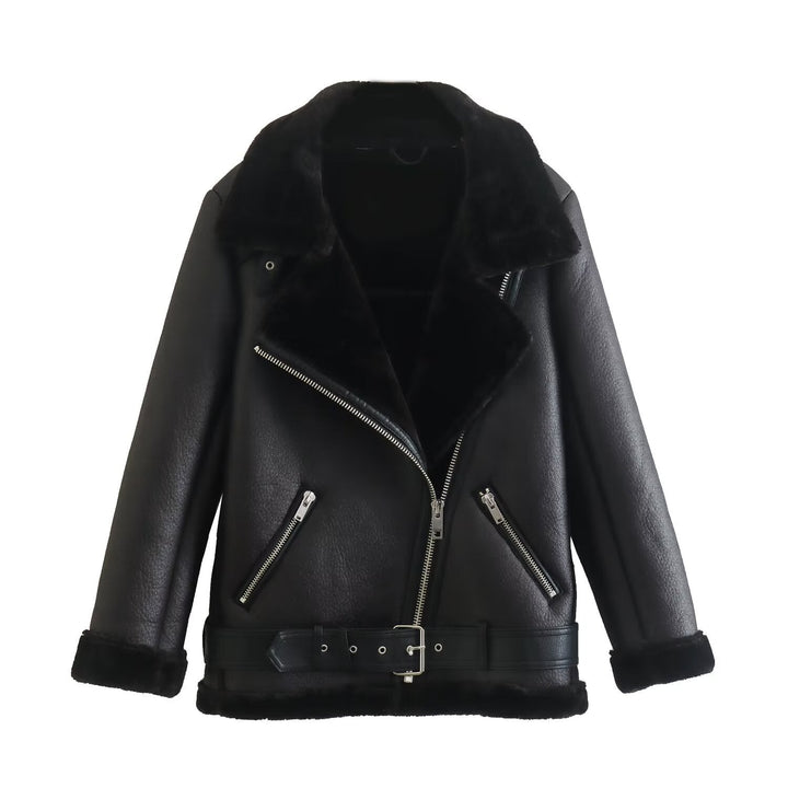 Maivelle | Aviator Belted Winter Coat