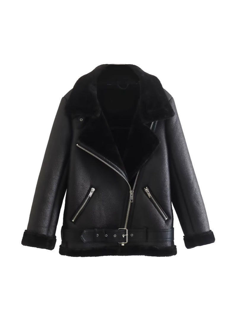 Maivelle | Aviator Belted Winter Coat