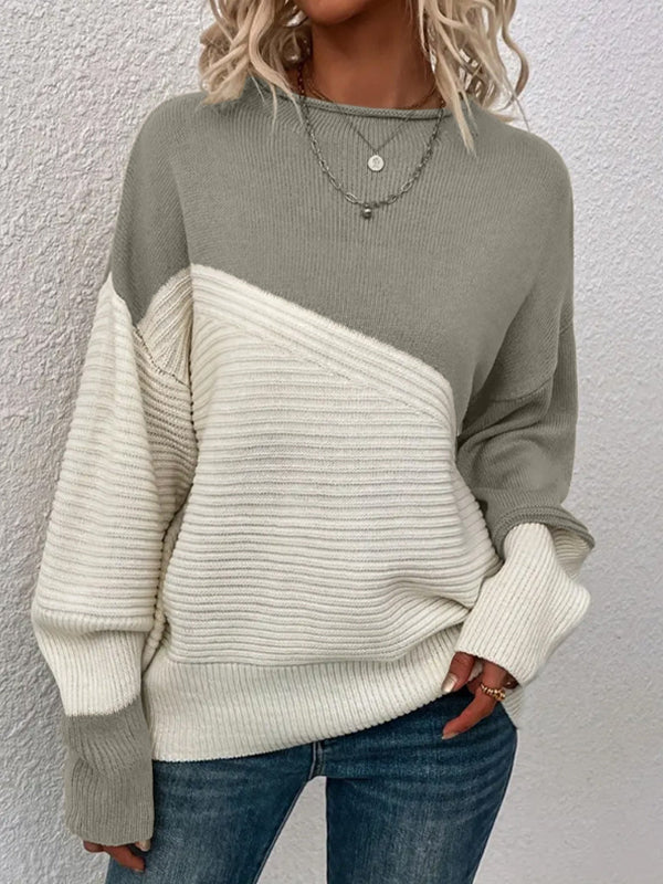 Ophirielle | Color-Block Women’s Knit Sweater