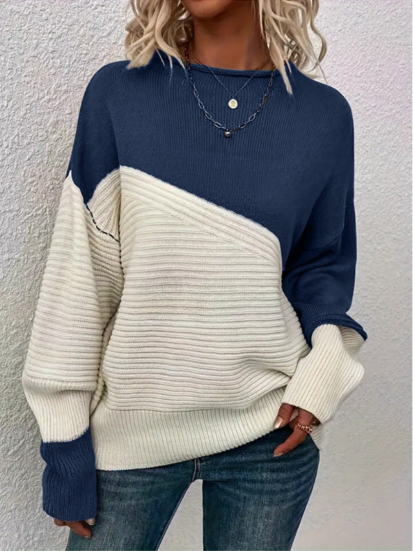 Ophirielle | Color-Block Women’s Knit Sweater