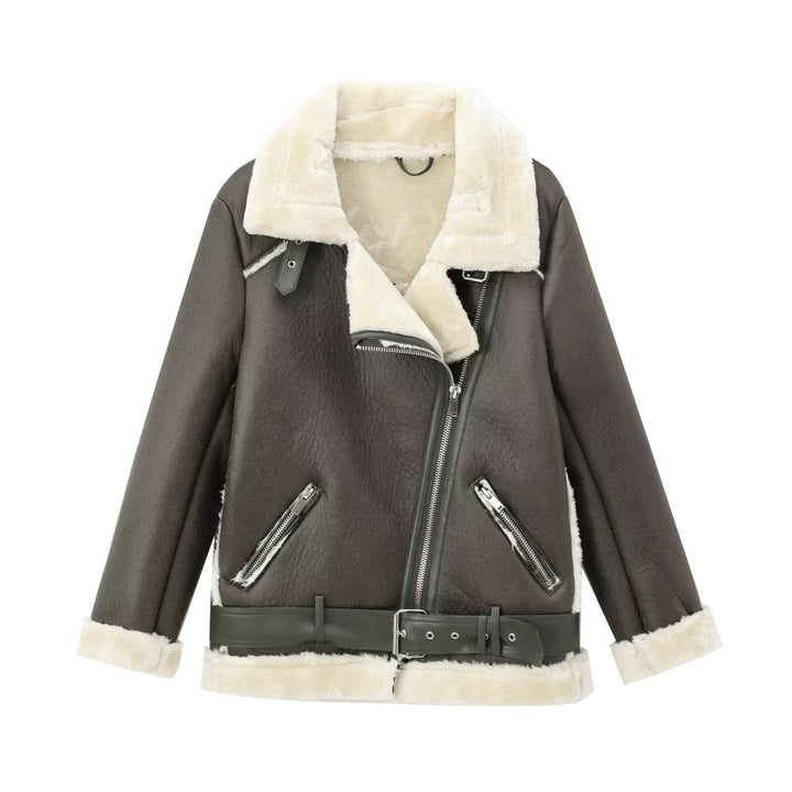 Maivelle | Aviator Belted Winter Coat
