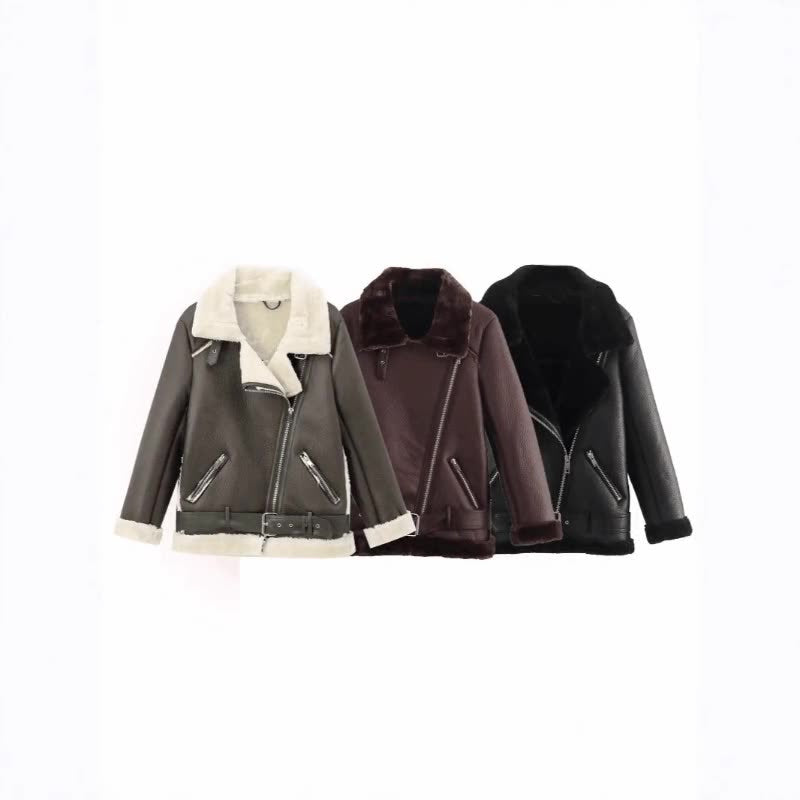 Maivelle | Aviator Belted Winter Coat