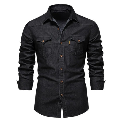 Carter | Men’s Lightweight Denim Button-Down Shirt