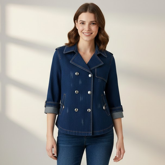 Elara | Modern Denim-Style Spring Jacket