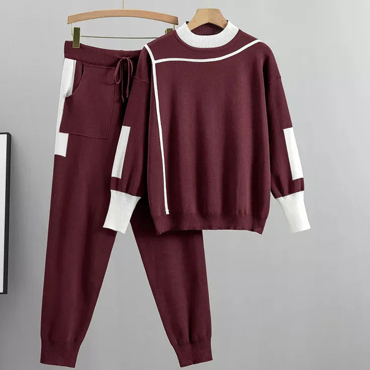 Women’s Casual Lounge Sweater Pants Set