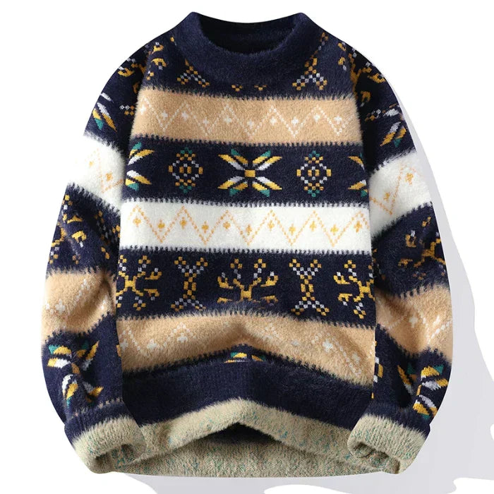 Men’s Patterned Knit Sweater
