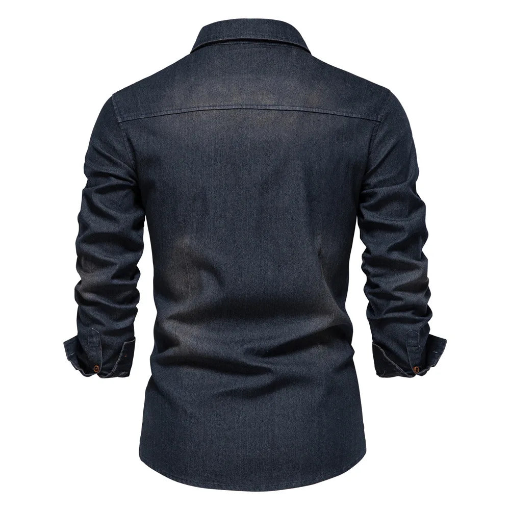 Carter | Men’s Lightweight Denim Button-Down Shirt