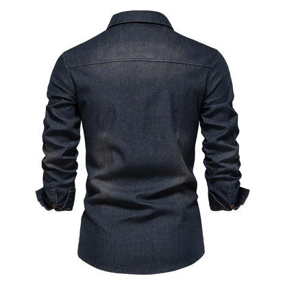 Carter | Men’s Lightweight Denim Button-Down Shirt
