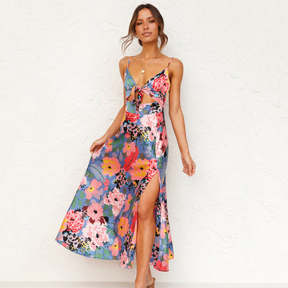 Women's Wedding Guest Floral Maxi Dress