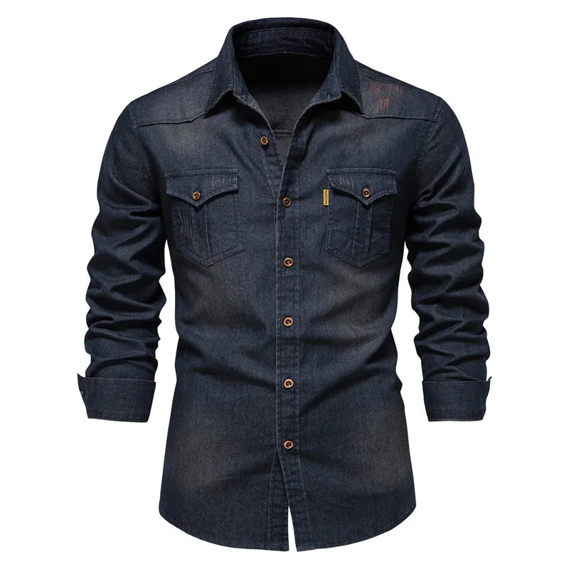 Carter | Men’s Lightweight Denim Button-Down Shirt