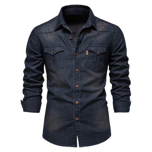 Carter | Men’s Lightweight Denim Button-Down Shirt