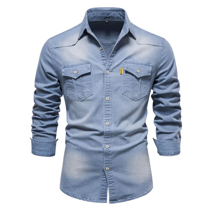 Carter | Men’s Lightweight Denim Button-Down Shirt