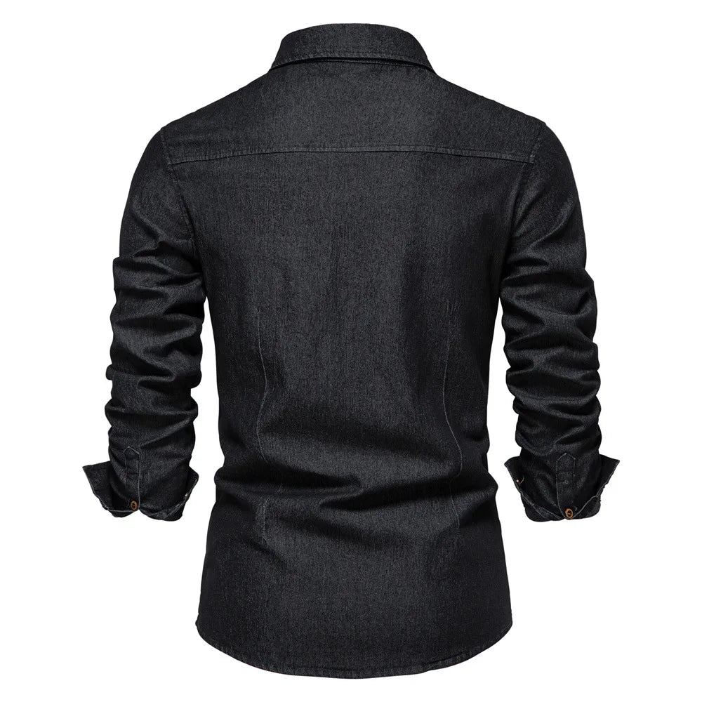 Carter | Men’s Lightweight Denim Button-Down Shirt