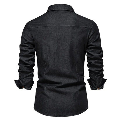 Carter | Men’s Lightweight Denim Button-Down Shirt