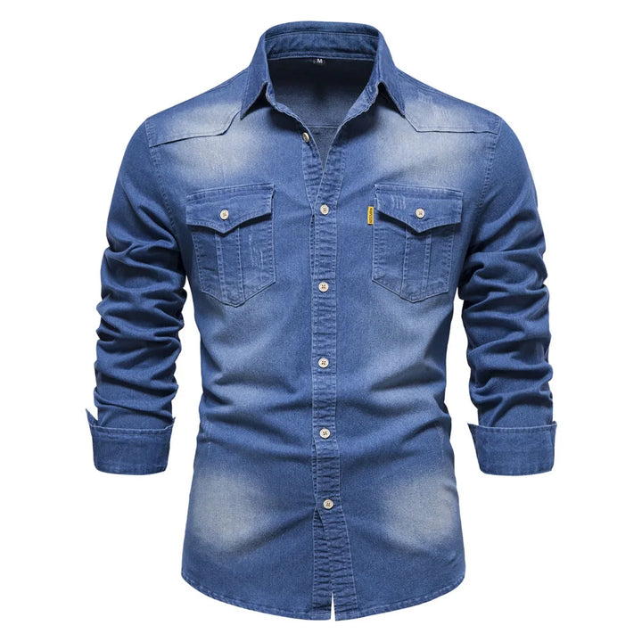Carter | Men’s Lightweight Denim Button-Down Shirt