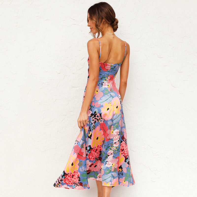 Women's Wedding Guest Floral Maxi Dress
