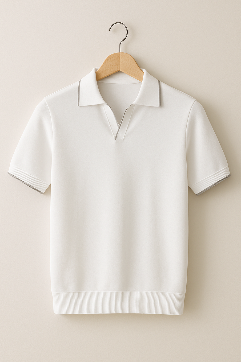 Julian | Men’s Slim-Fit Contrast-Trim Knit Polo