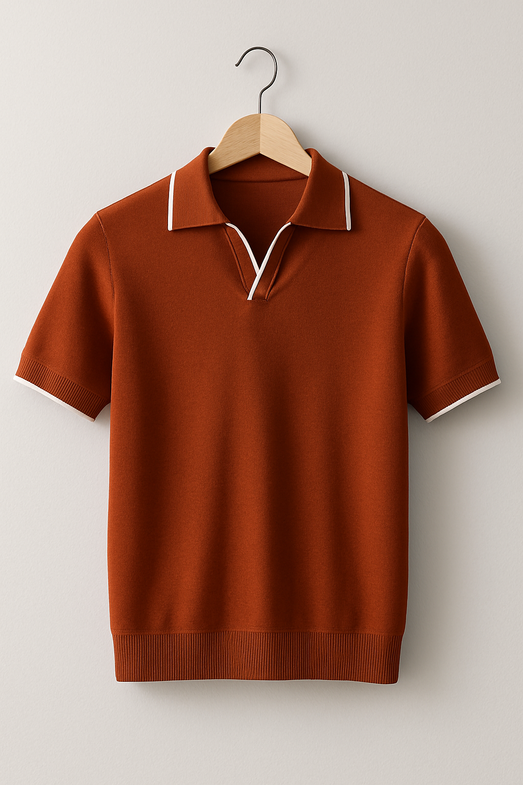 Julian | Men’s Slim-Fit Contrast-Trim Knit Polo