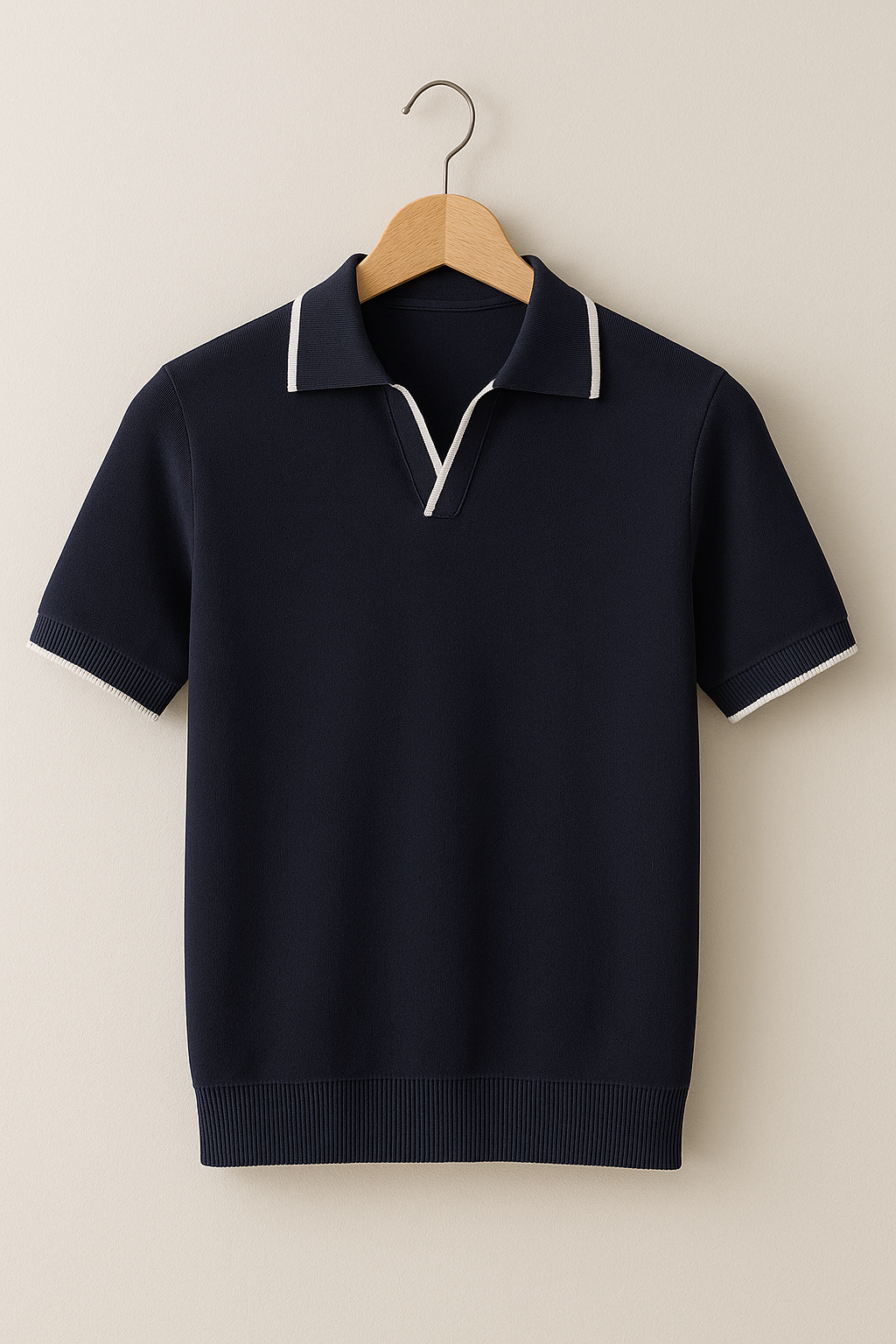 Julian | Men’s Slim-Fit Contrast-Trim Knit Polo
