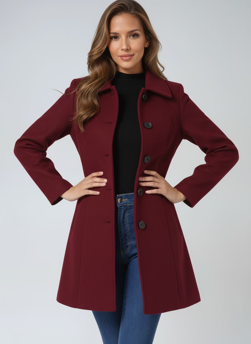 Juliana | Winter Trench Coat Modern Elegance