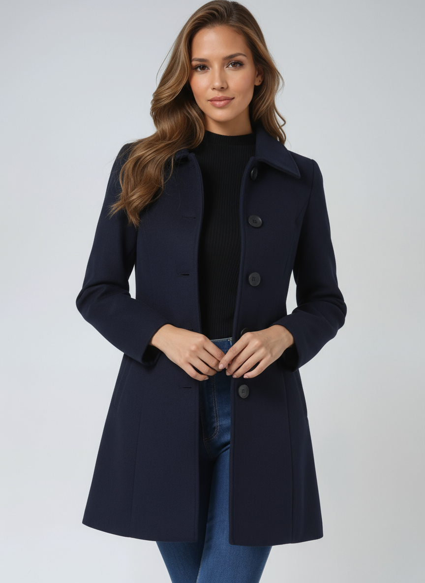 Juliana | Winter Trench Coat Modern Elegance