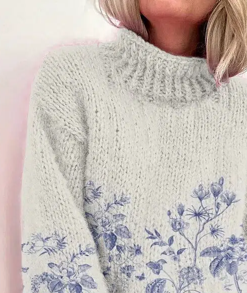 Ilyanne | Floral Knit Sweater