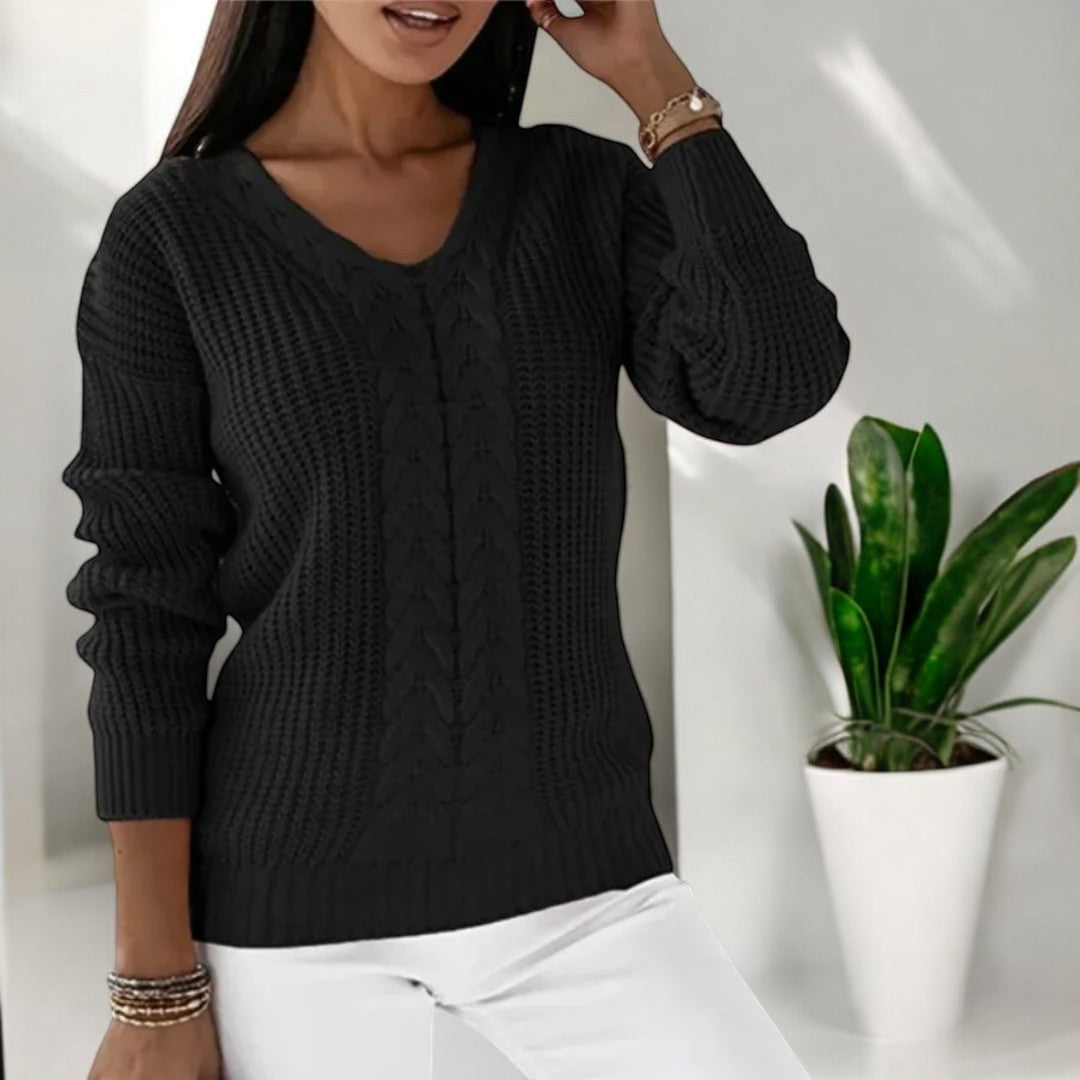Clara | Classic Cable Knit Sweater