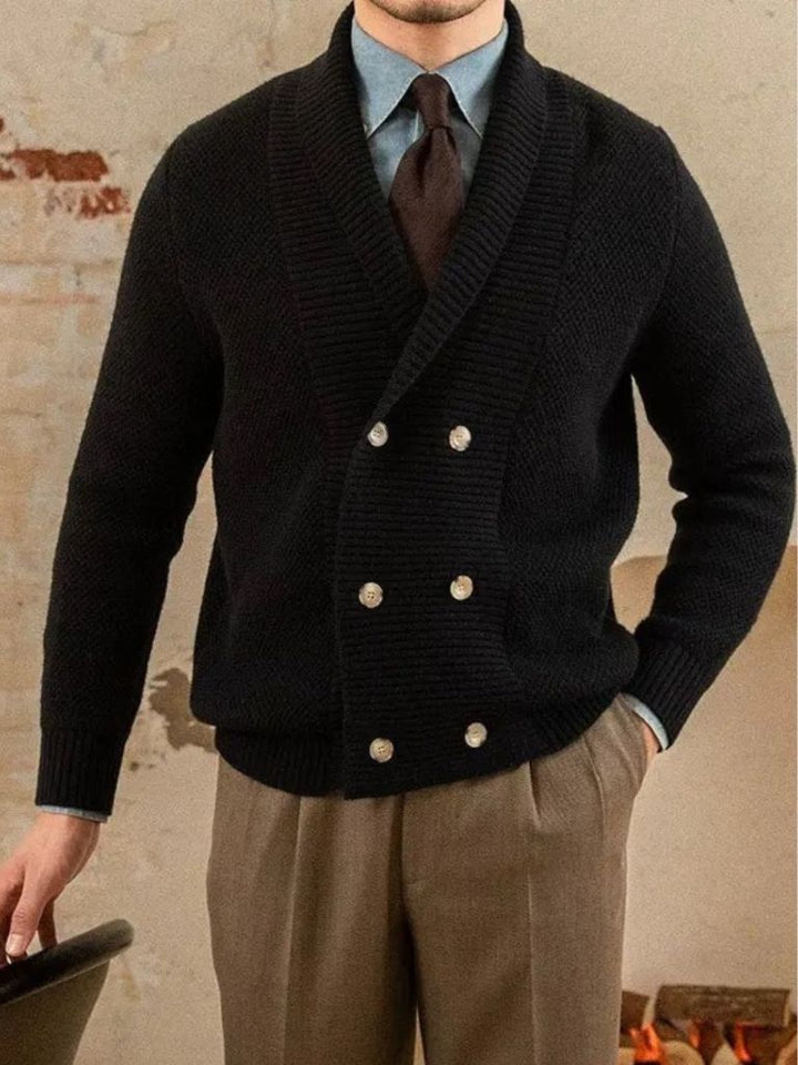 Shawl Collar Knit Cardigan