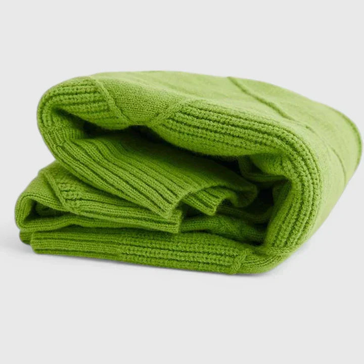 Elowen | Diamond-Knit Turtleneck Sweater