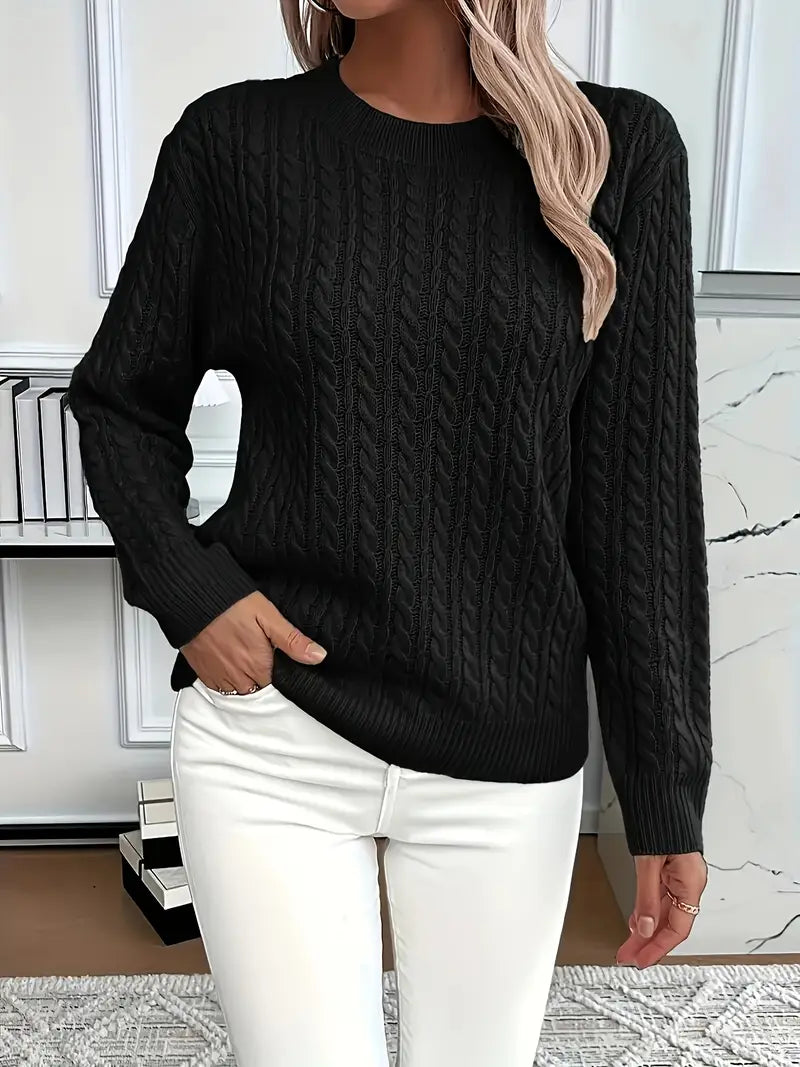 Livia | Classy Cable Knit Sweater