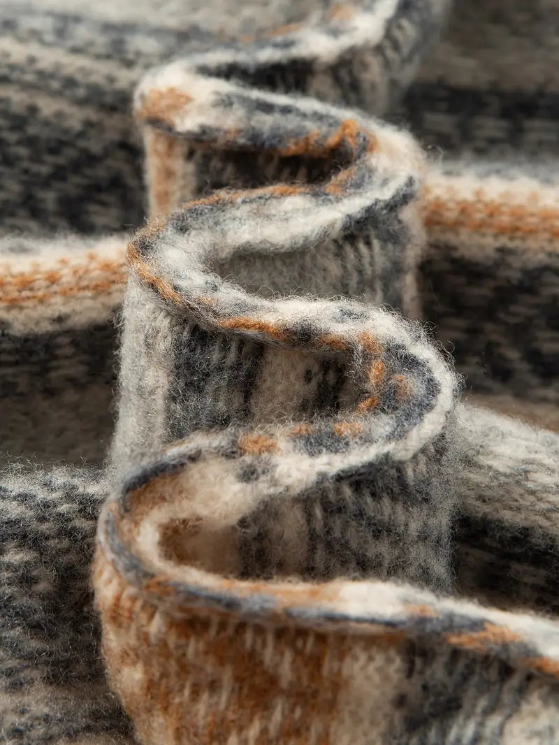 Patterned Crew Neck Men’s Sweater