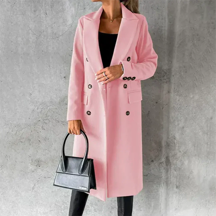 Elowen | Elegant Long Winter Trench Coat