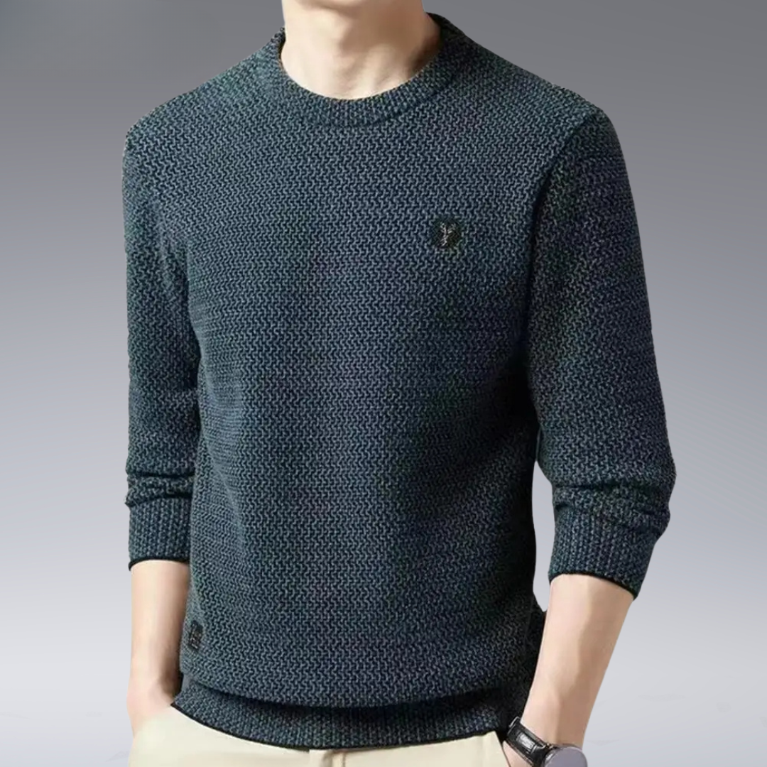 Textured Knit Men’s Sweater