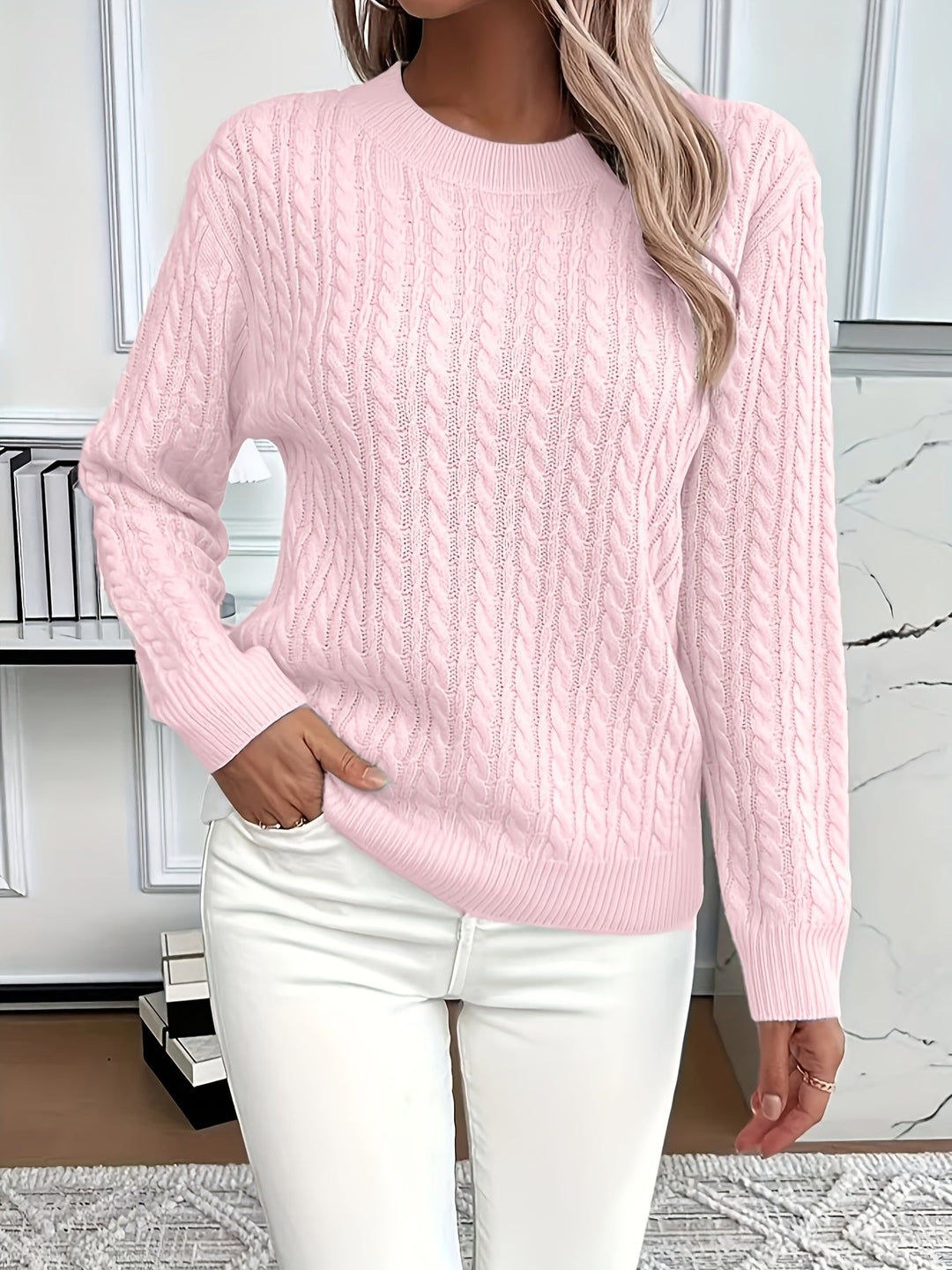 Livia | Classy Cable Knit Sweater