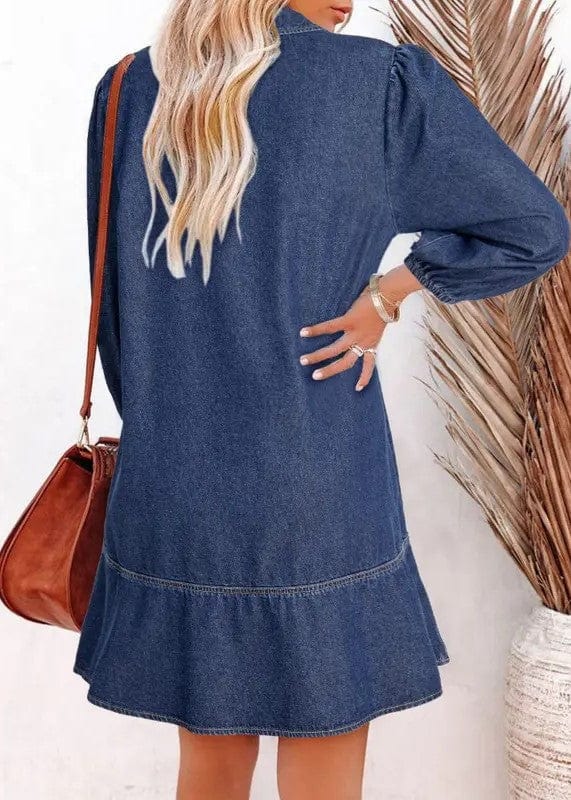 Elisoria | Casual Denim Shirt Dress