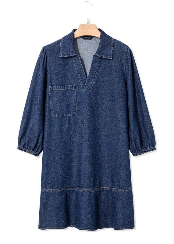 Elisoria | Casual Denim Shirt Dress