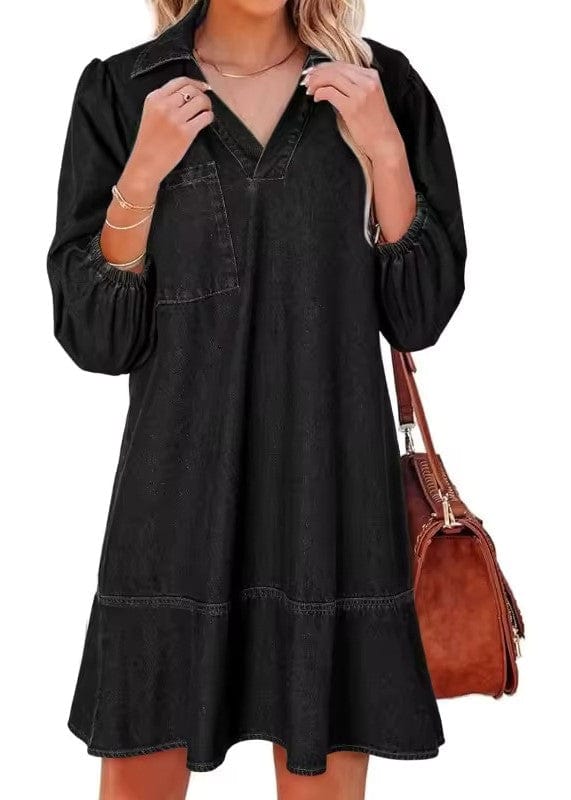 Elisoria | Casual Denim Shirt Dress