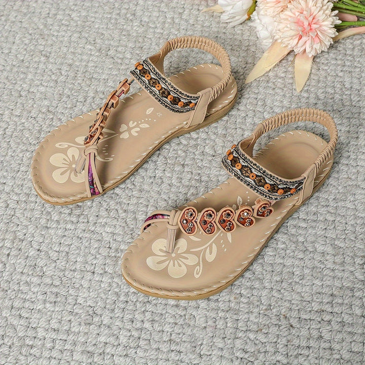 AVELINE | BEADED COMFORT SANDALS