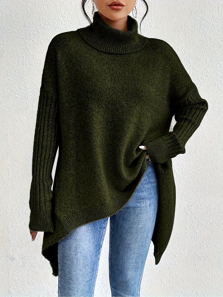 Isolde | Oversized Turtleneck Knit Sweater