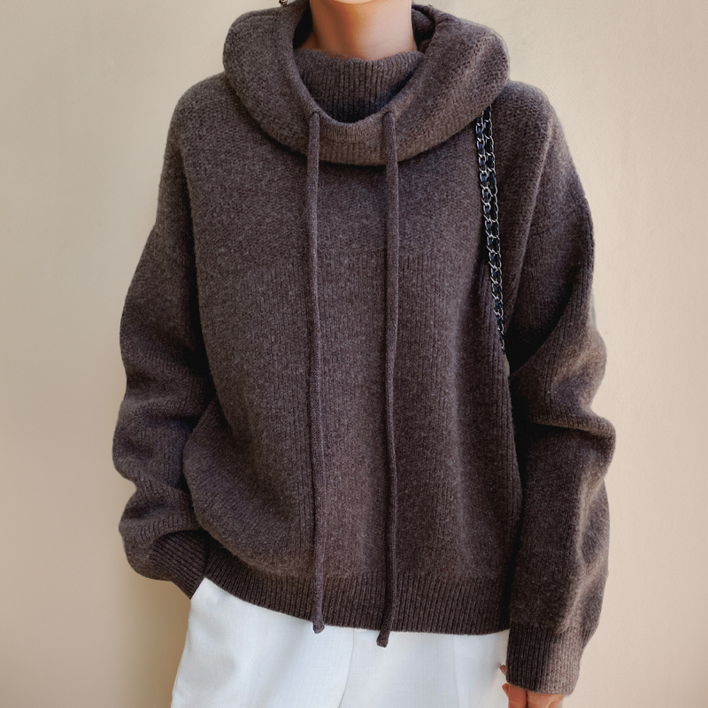 Kaia | Cozy Oversized Knit Hoodie