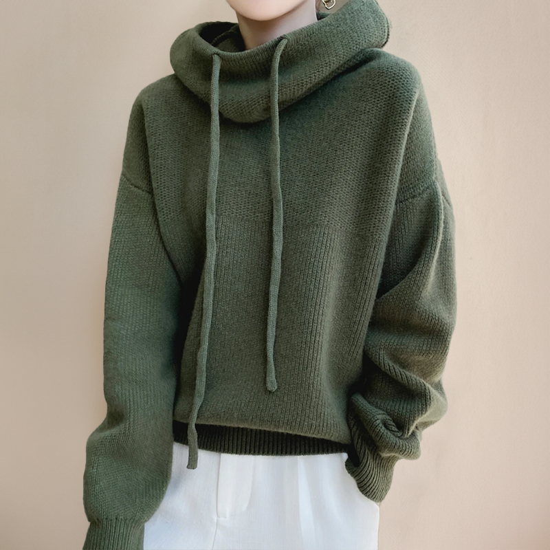 Kaia | Cozy Oversized Knit Hoodie