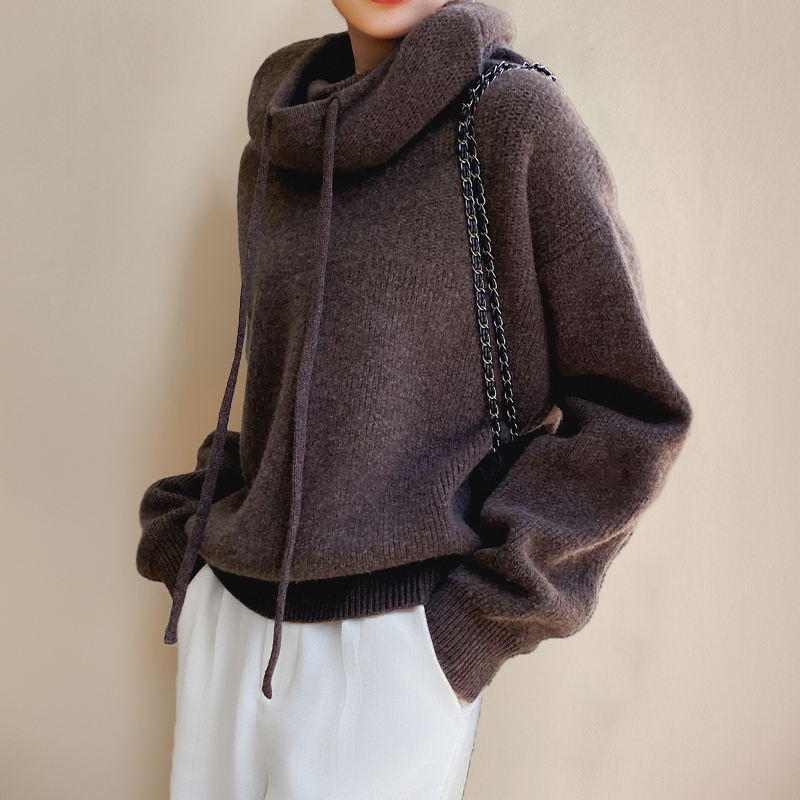 Kaia | Cozy Oversized Knit Hoodie