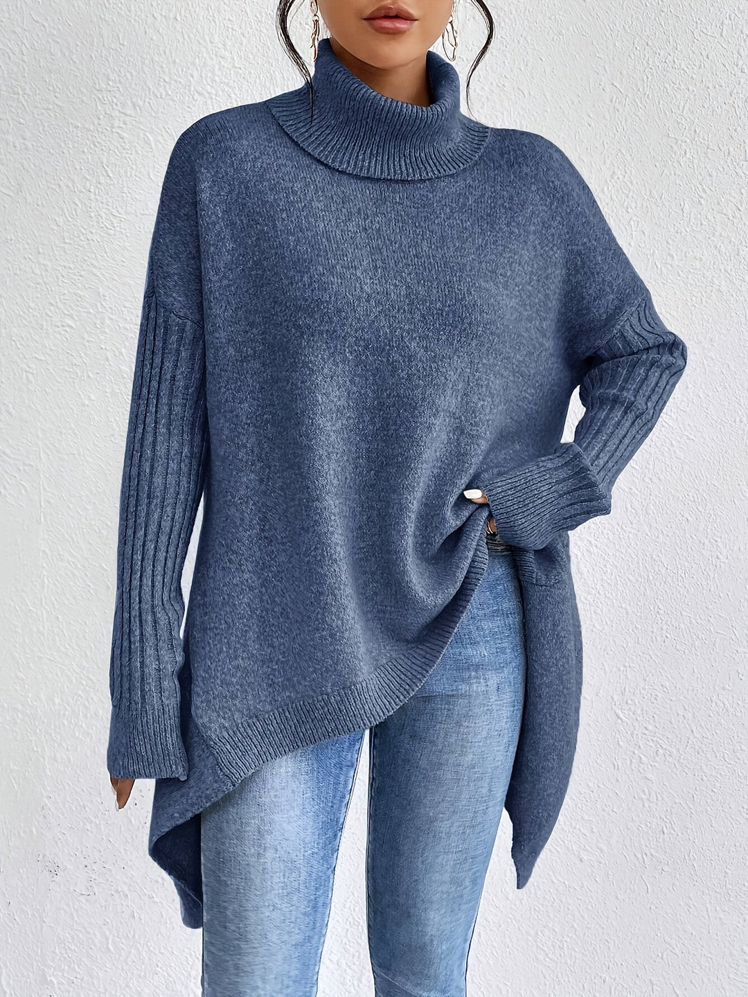 Isolde | Oversized Turtleneck Knit Sweater