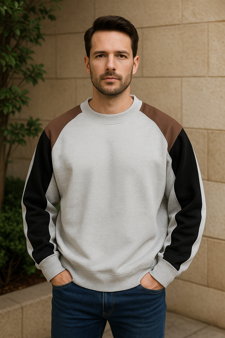 Colorblock Men’s Crewneck Sweatshirt