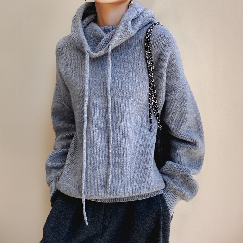 Kaia | Cozy Oversized Knit Hoodie